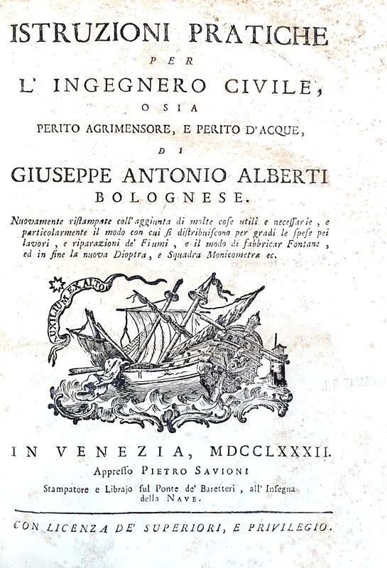 Giuseppe Antonio Alberti Istruzioni Pratiche Per L Ingegnero Civile