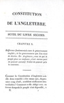 La costituzione inglese: Jean Louis de Lolme - Constitution de l'Angleterre - Paris 1822