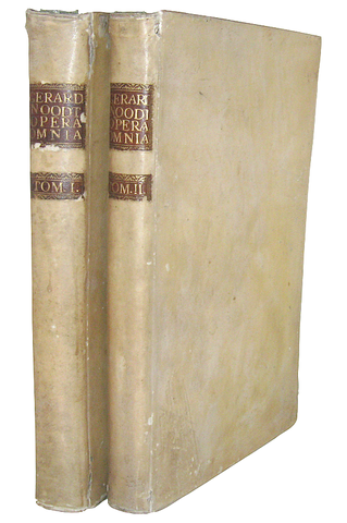 Diritto romano: Gerard Noodt - Opera omnia in duos tomos distributa - 1760/67 (in folio)