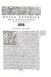 Bartolomeo Cavalcanti - La retorica, divisa in sette libri - Pesaro 1559 (rara terza edizione)