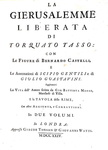 Torquato Tasso - La Gerusalemme liberata con le figure di Bernardo Castelli - 1724 (con 21 tavole)