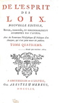 Montesquieu - De l'esprit des loix (& Defense) - Amsterdam 1759 (con 2 belle carte geografiche)