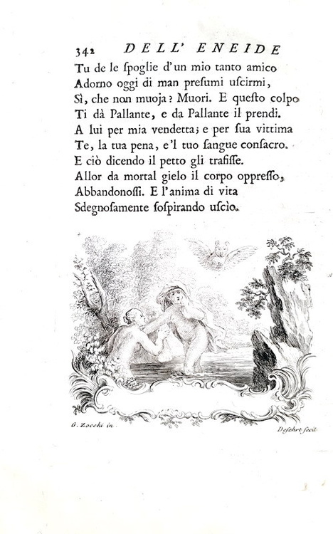 L'Eneide di Virgilio del commendatore Annibal Caro - Parigi 1760 (con 34  incisioni - bella legatura)