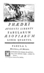 Le favole di Fedro: Phaedrus - Fabulae - Paris, Barbou 1754 (con numerose belle incisioni in rame)