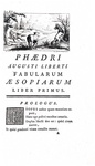 Le favole di Fedro: Phaedrus - Fabulae - Paris, Barbou 1754 (con numerose belle incisioni in rame)