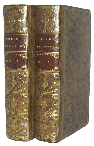 Le commedie di Terenzio: Terentius - Comoediae sex - 1753 (stupenda legatura, incisioni di Gravelot)