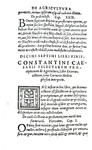 L'agricoltura nell'antica Roma: Constantini Caesaris selectarum praeceptionum de agricultura - 1538