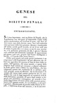 Gian Domenico Romagnosi - Genesi del diritto penale - Prato 1837 (settima e definitiva edizione)