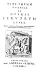 Le classici sociali nell'antica Roma: Lorenzo Pignoria - De servis - 1674 (con numerose incisioni)