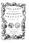 Ludovico Ariosto - Orlando furioso - Venezia, Antonio Zatta 1772 (con 62 magnifiche tavole in rame)