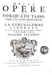 L'opera omnia di Torquato Tasso:  Gerusalemme liberata e opere varie - Venezia 1735-42 (12 volumi)