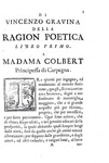 Gian Vincenzo Gravina - Della ragion poetica libri due - In Roma, Gonzaga 1708 (rara prima edizione)