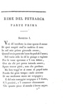 Le Rime di Petrarca con l'interpretazione di Giacomo Leopardi - Milano 1826 (rara prima edizione)