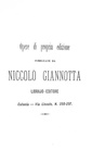 Giovanni Verga - Pane nero - Catania, Niccol Giannotta 1882 (rara e ricercata prima edizione)