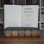 Un grande classico del diritto: Antonio Rosmini - Filosofia del diritto - 1841 (rara prima edizione)