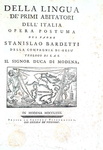 Bardetti - De' primi abitatori dell'Italia & Della lingua degli stessi - 1769/72 (prime edizioni)