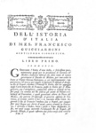 Un classico della storiografia italiana: Francesco Guicciardini - Della istoria d'Italia - 1775