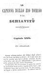 Harriet Stowe Beecher - La capanna dello zio Tomaso - Milano 1852 (rara prima edizione italiana)