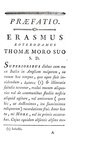 Due capolavori rinascimentali : Thomas More - Utopia & Erasmo - Stultitiae laudatio - Paris 1777