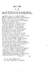 Giuseppe Parini - Il Mattino, il Mezzogiorno, e la Sera. Poemetti tre - Venezia 1774