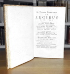 Cicerone -  De legibus libri tres - Cambridge 1727 (bella legatura coeva)