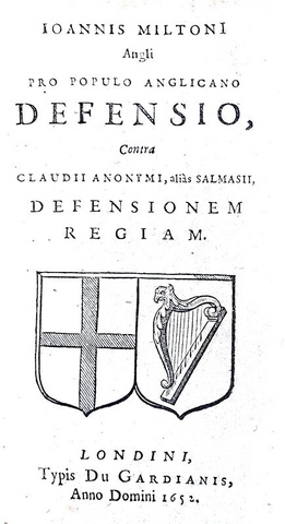 John Milton - Pro populo anglicano defensio  (e altre 3 opere) - London 1652/54 (bella legatura)