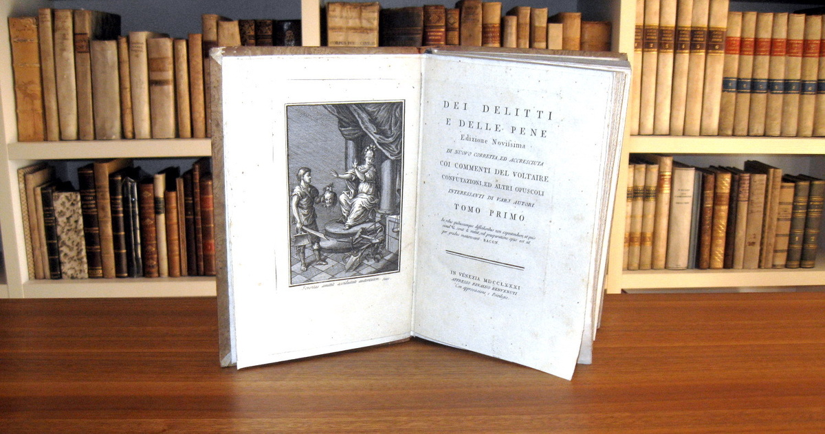 Un Capolavoro Dell Illuminismo Italiano Cesare Beccaria Dei Delitti E Delle Pene Venezia