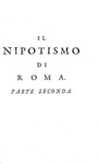 Corruzione in Vaticano: Gregorio Leti - Il nipotismo di Roma - Elzevier 1667 (rara prima edizione)