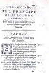 La Ragion di Stato nel Cinquecento:  Girolamo Frachetta - Il prencipe - Roma 1597 (prima edizione)