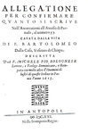 Castellani - Avviso di Parnaso a Venezia e Savoia contro la Spagna - Antibes 1621 (3 prime edizioni)