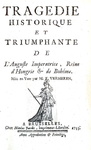 Vermeren - Tragedie historique et triumphante - 1753 (magnifica legatura con placca super libros)