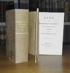 Le Rime di Petrarca con l'interpretazione di Giacomo Leopardi - Milano 1826 (rara prima edizione)