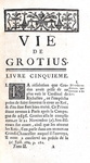 Jean Levesque de Burigny - Vie de Grotius avec l'histoire de ses ouvrages - 1752 (prima edizione)