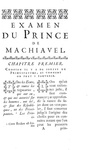 L'Antimachiavelli di Federico II di Prussia: Examen du Prince de Machiavel - A Londres 1741