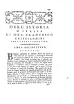 Un classico della storiografia italiana: Francesco Guicciardini - Della istoria d'Italia - 1775