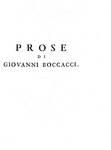 Dante Alighieri e Giovanni Boccaccio - Prose - Firenze 1723 (parzialmente prima edizione)