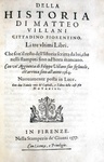 Matteo Villani - Historie fiorentine - Firenze - Giunti - 1577/81 (video)