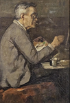 Attilio Pratella - Via Marina a Napoli - fine Ottocento/inizi Novecento (olio su tavoletta lingea)