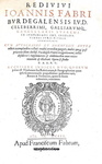 Joannes Faber - In Iustiniani Institutiones juris civilis commentarii - Geneve (ma Lyon) 1593