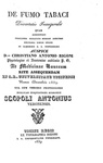 Antonio Scopoli - De fumo tabaci. Dissertatio inauguralis - Pavia 1839 (rara prima e unica edizione)