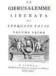 Torquato Tasso - La Gerusalemme liberata con le figure di Bernardo Castelli - 1724 (con 21 tavole)