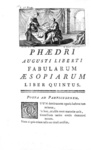 Le favole di Fedro: Phaedrus - Fabulae - Paris, Barbou 1754 (con numerose belle incisioni in rame)