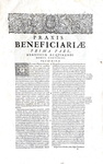 Pierre Rebuffi - Praxis beneficiorum - Parisiis 1664 (4 opere in un volume in folio)