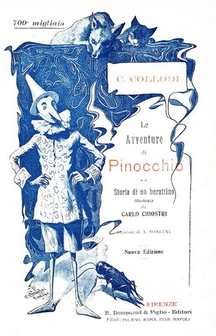 Carlo Collodi - Le avventure di Pinocchio. Storia di un burattino illustrata da C. Chiostri - 1914