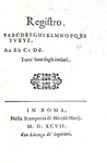 La Ragion di Stato nel Cinquecento:  Girolamo Frachetta - Il prencipe - Roma 1597 (prima edizione)