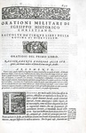 Remigio Nannini - Orationi militari raccolte da tutti gli historici greci e latini - Venezia 1560