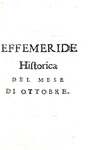 Lunario seicentesco: Nicolas Caussin - Effemeride astrologica et historica opera curiosissima - 1652