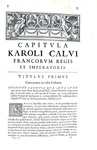 Capitularia regum Francorum, Stephanus Baluzius tultensis in unum collegit - Parisiis 1677