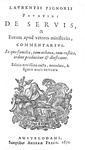 Le classici sociali nell'antica Roma: Lorenzo Pignoria - De servis - 1674 (numerose illustrazioni)