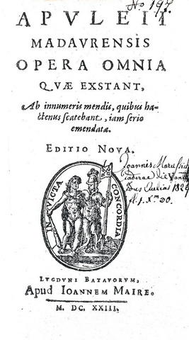 Apuleius - Opera omnia (Metamorphoseon libri XI sive Asinus aureus) - Lugduni Batavorum 1623